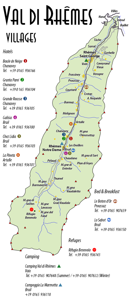 Val di Rhemes - Villages